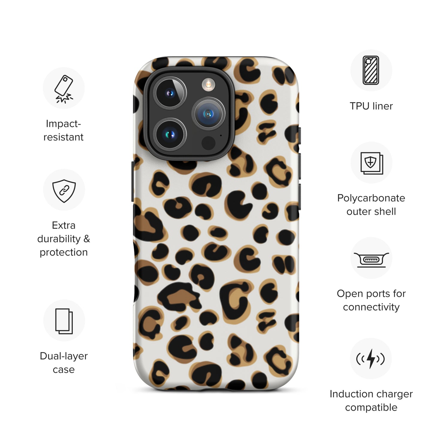 Leo Print Tough Case for iPhone®