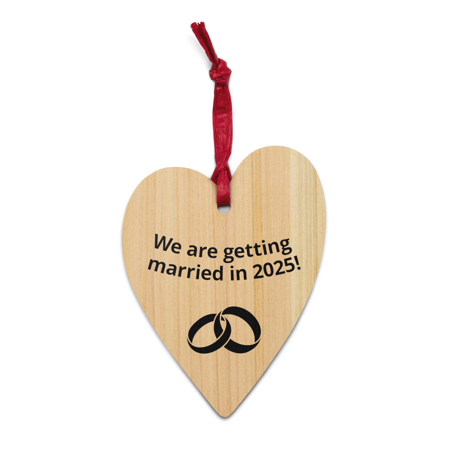 “Getting Married” Wooden ornaments