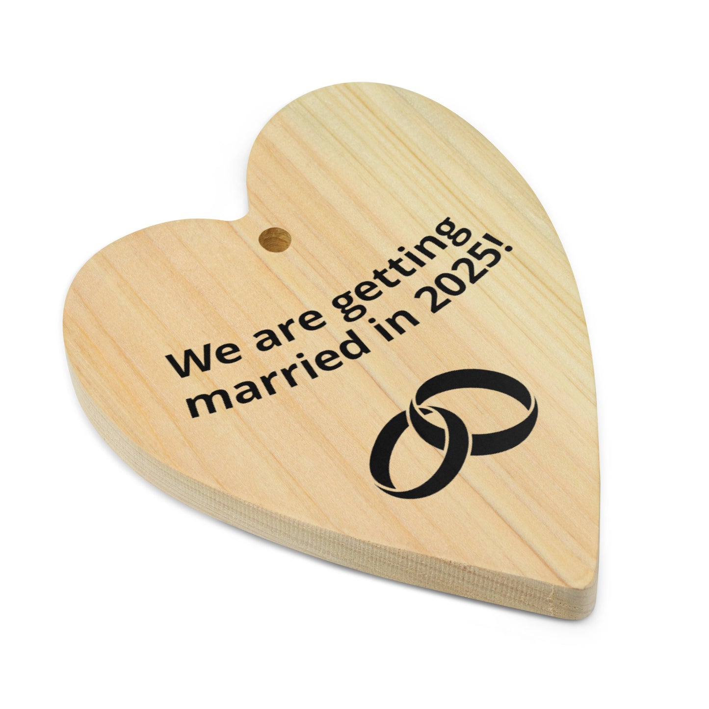 “Getting Married” Wooden ornaments