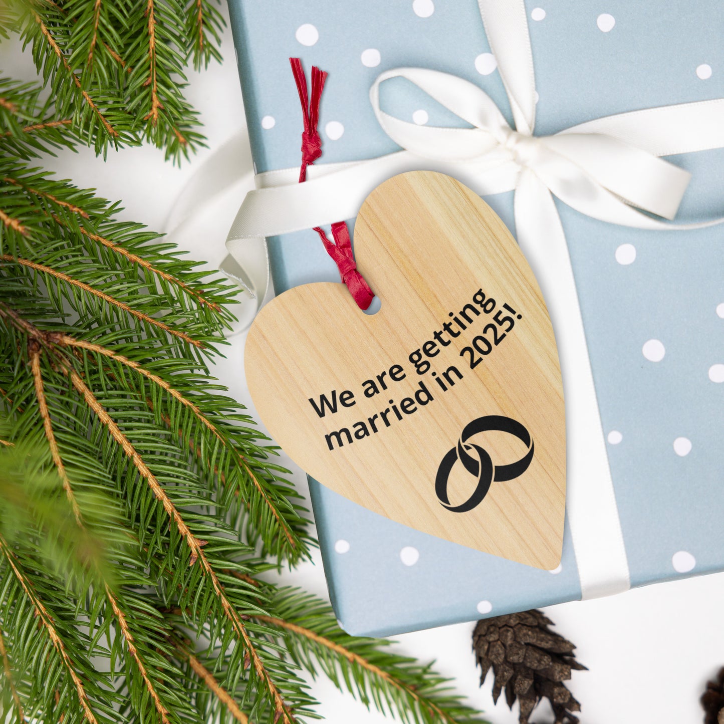 “Getting Married” Wooden ornaments